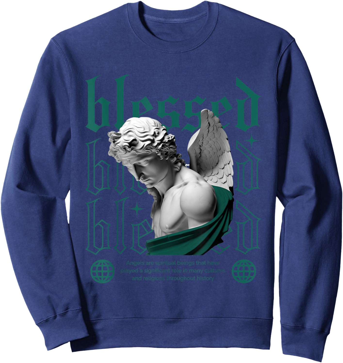 Blessed Oxidized Green 4s Matching Women Sweatshirt - Sweatshirt | Navy