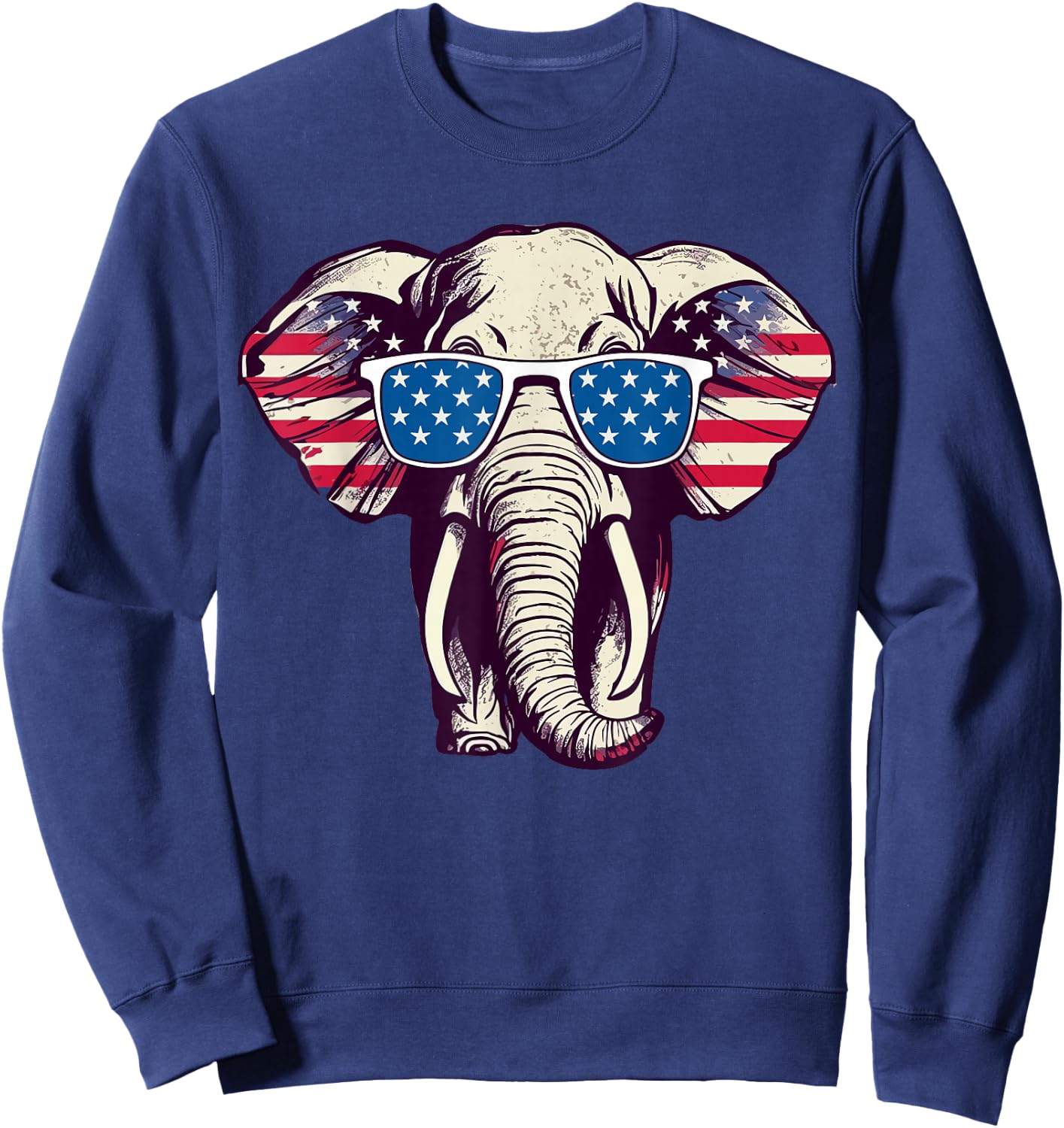 Cool Elephant Republican Cool Elephant Gifts Elephants Sweatshirt - Sweatshirt | Navy