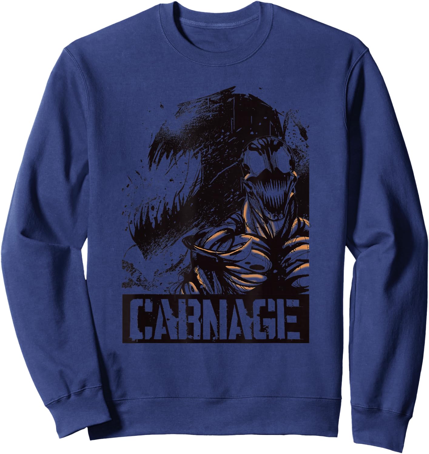 Marvel Carnage Shadow Comic Silhouette Poster Sweatshirt - Sweatshirt | Navy