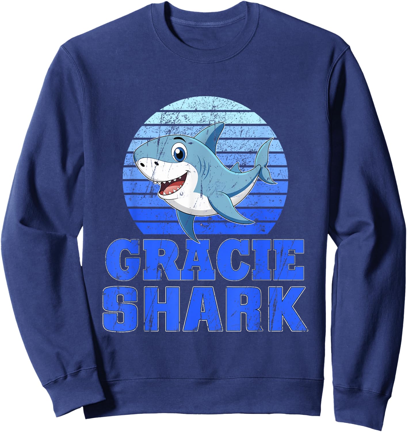 Gracie Shark Family Reunion Squad Sweatshirt - Sweatshirt | Navy