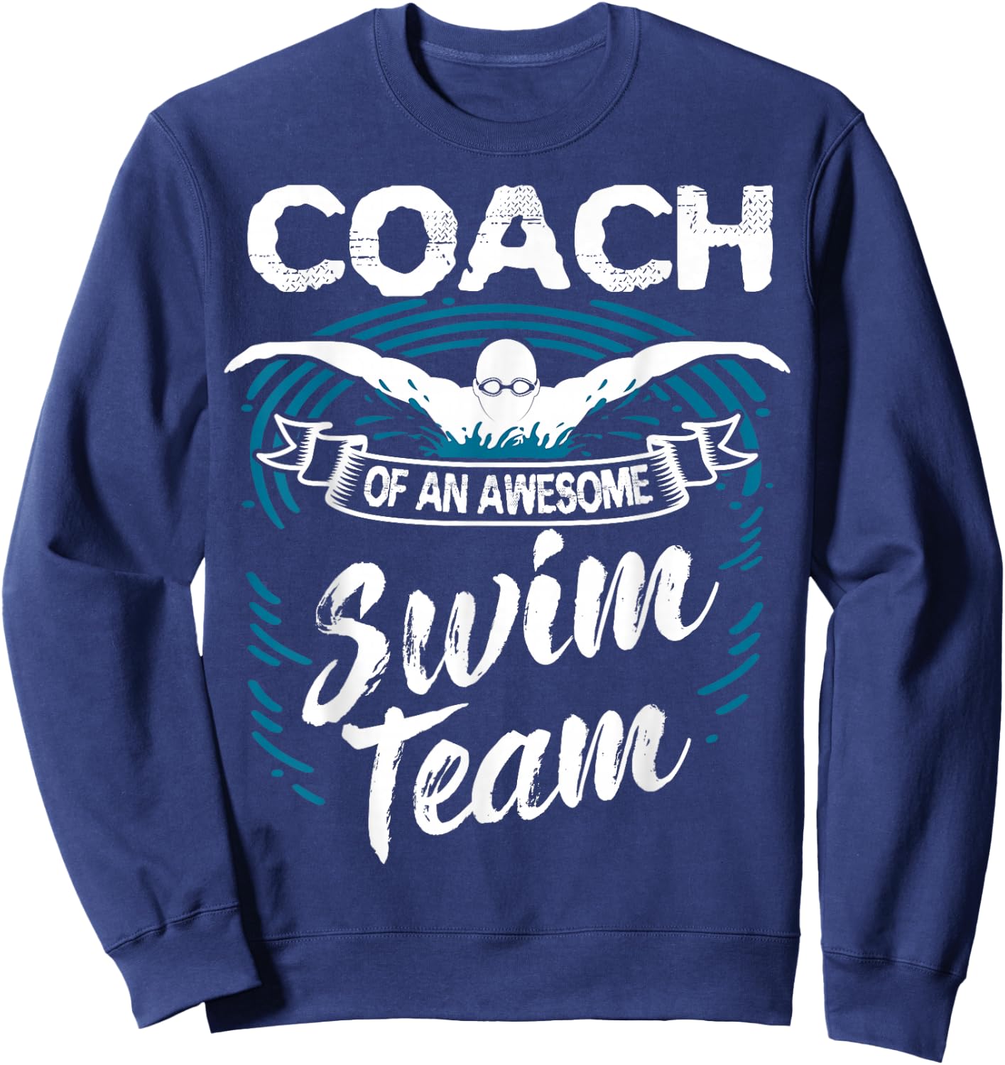 Swim Coach Professional Instructor Swimming Lesson Sport Sweatshirt - Sweatshirt | Navy