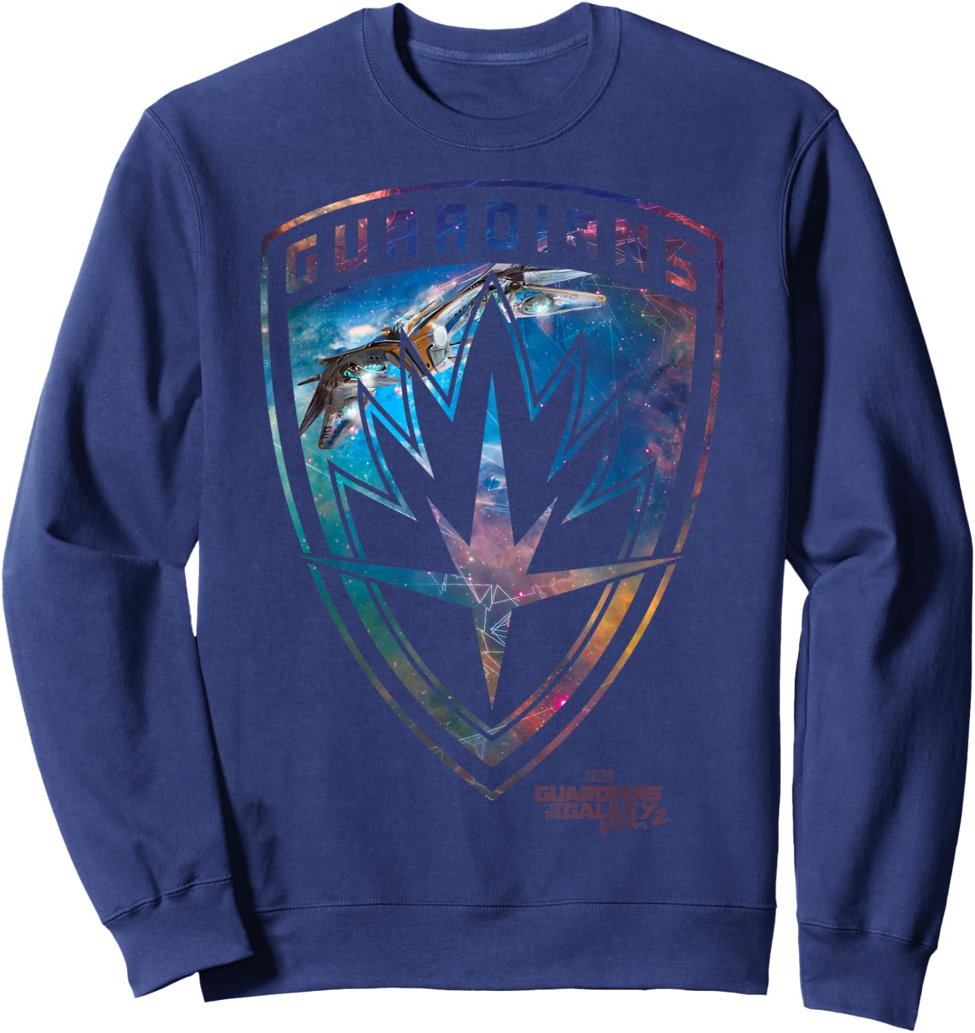 Marvel Guardians of The Galaxy Vol 2 Rainbow Ravager Badge Sweatshirt - Sweatshirt | Navy