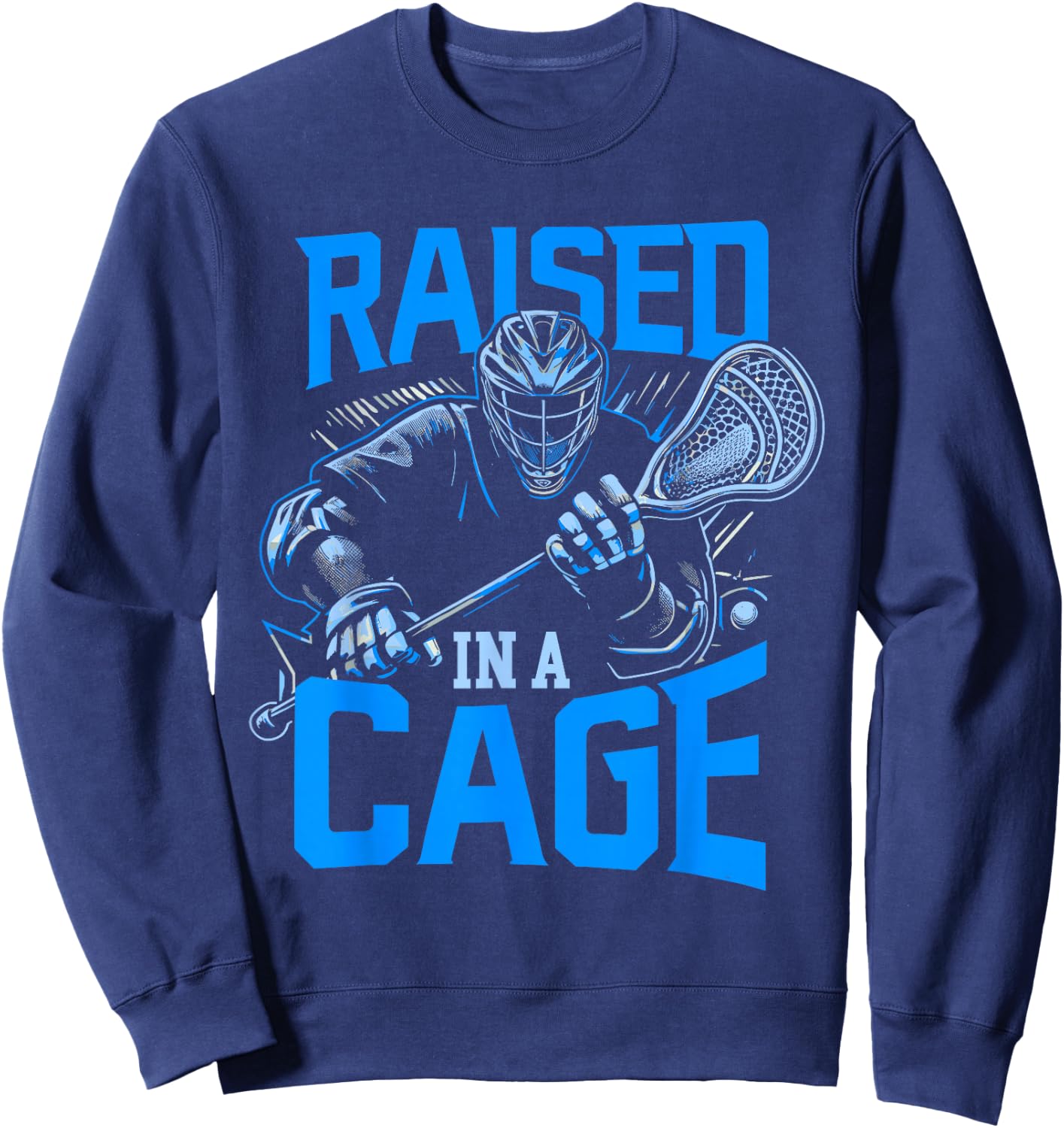 Lacrosse Player Lacrosse Goalie Lax Goalie Sweatshirt - Sweatshirt | Navy