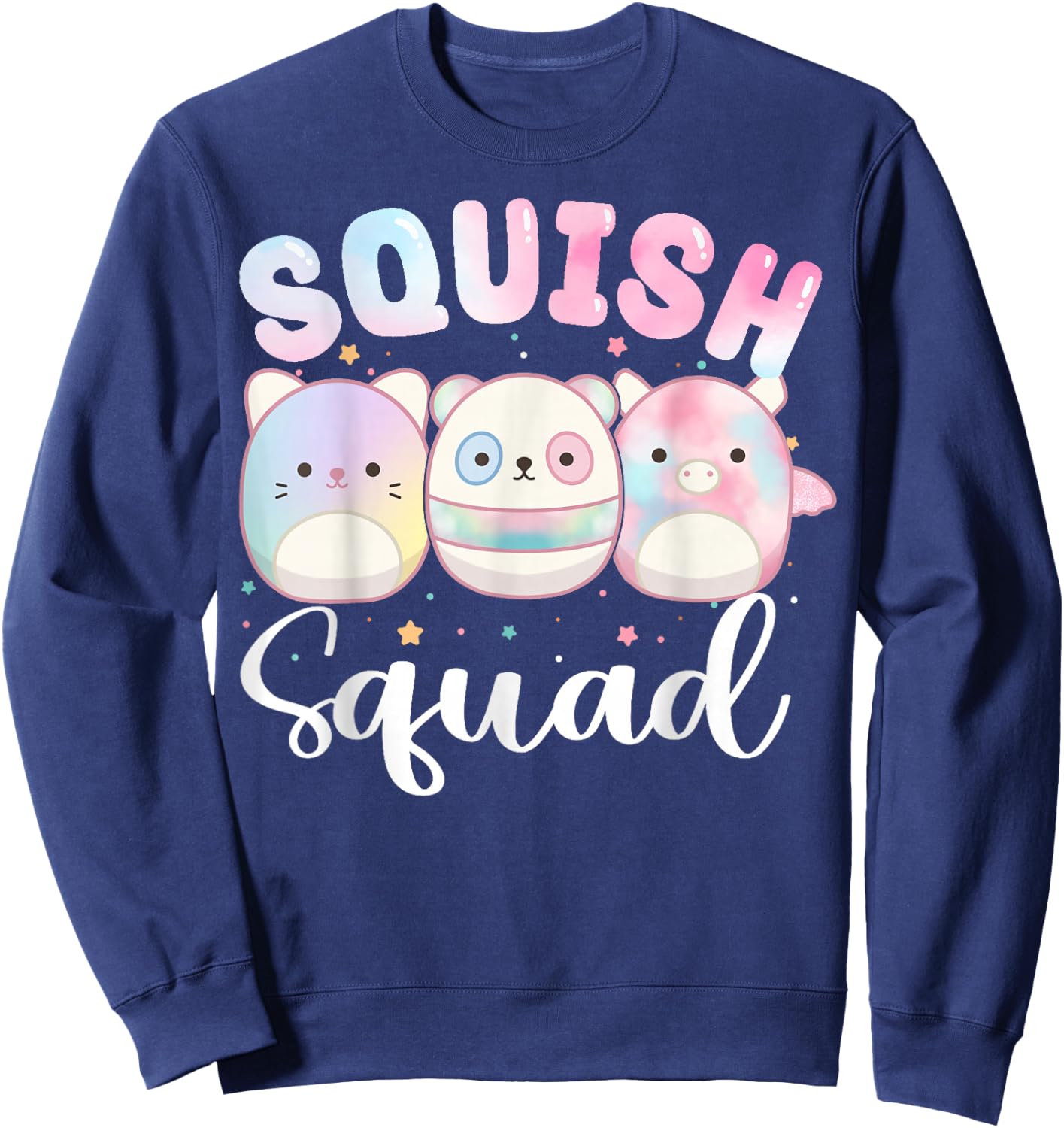 Squish Squad Birthday Shirt For Girls Kids Toddlers Sweatshirt - Sweatshirt | Navy