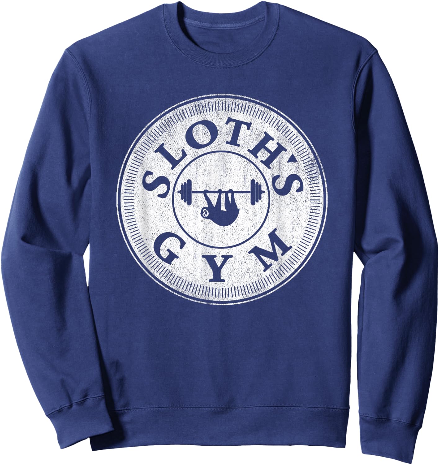 Awesome Vintage Sloths Gym Parody & Sweatshirt - Sweatshirt | Navy