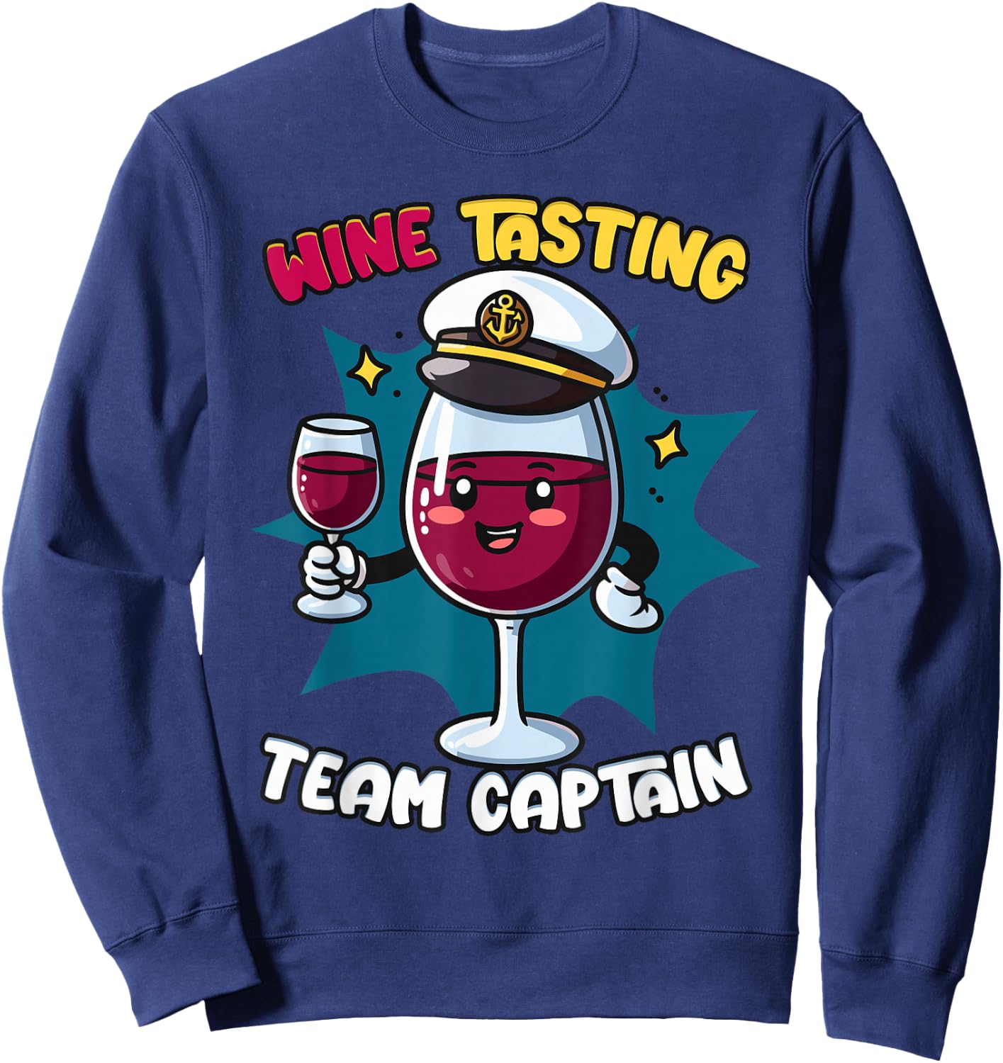 Wine Tasting Team Captain Sweatshirt - Sweatshirt | Navy