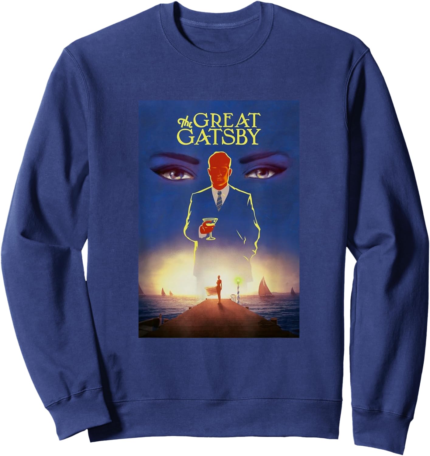 The Great Gatsby: Gatsby Cover Design Sweatshirt - Sweatshirt | Navy