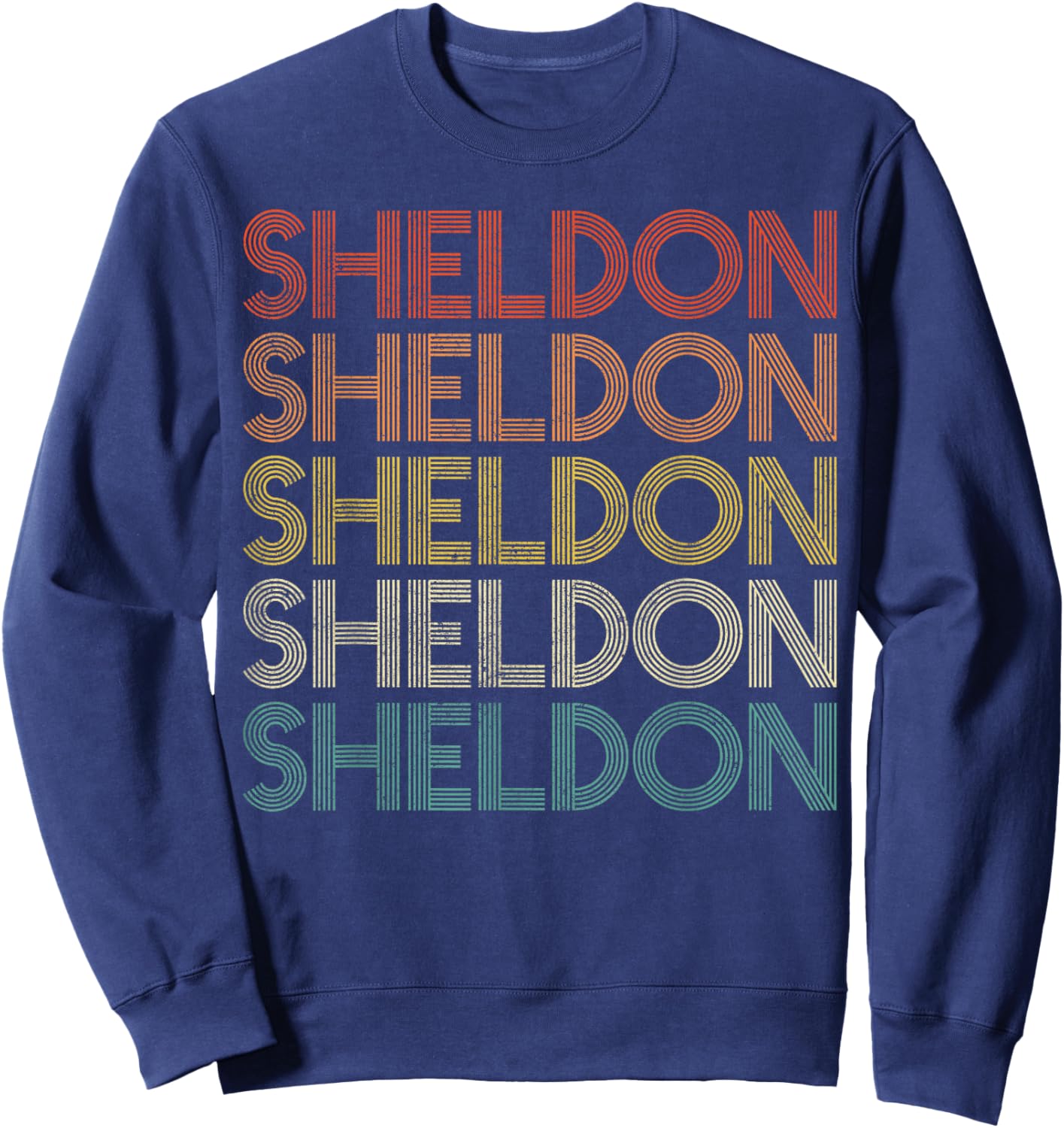 Sheldon Vintage Retro Sweatshirt - Sweatshirt | Navy