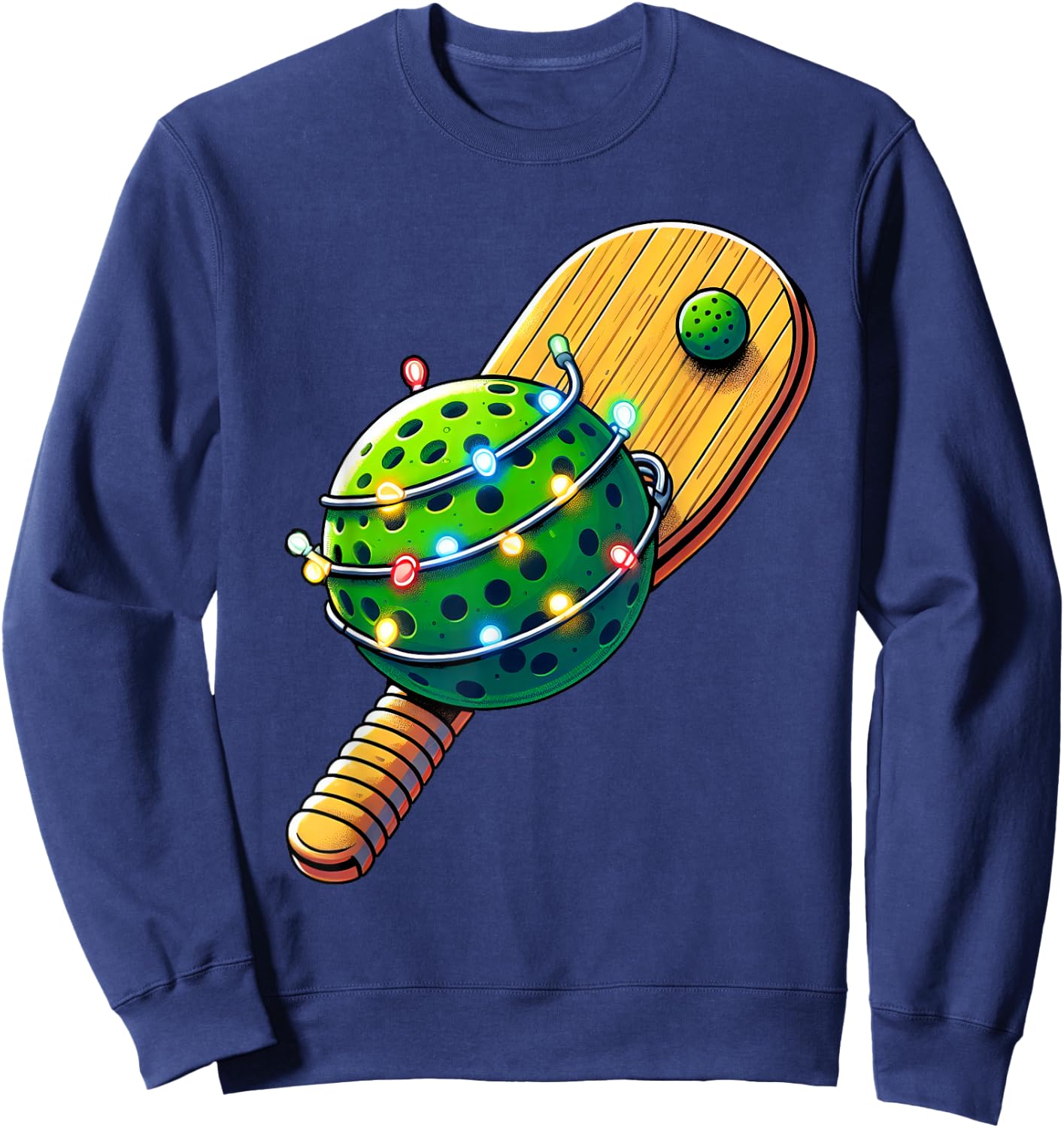 Christmas Pickle Ball Xmas Santa Pickle Ball Lovee Boy Girl Sweatshirt - Sweatshirt | Navy