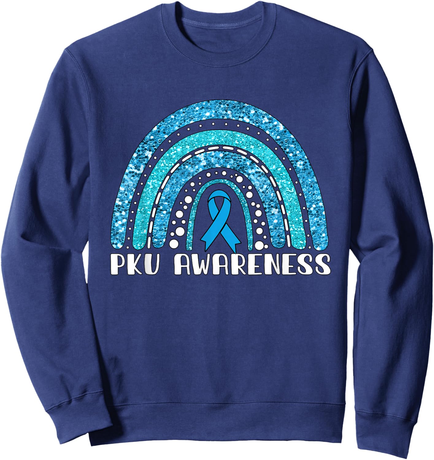 Rainbow Warrior PKU Awareness Sweatshirt - Sweatshirt | Navy