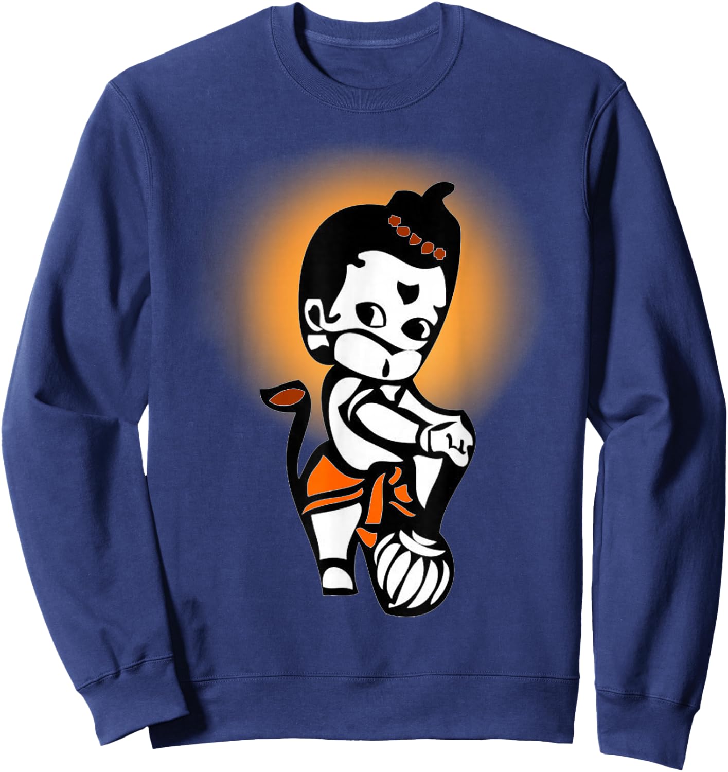 Cute Baby Lord Hanuman Sweatshirt - Sweatshirt | Navy