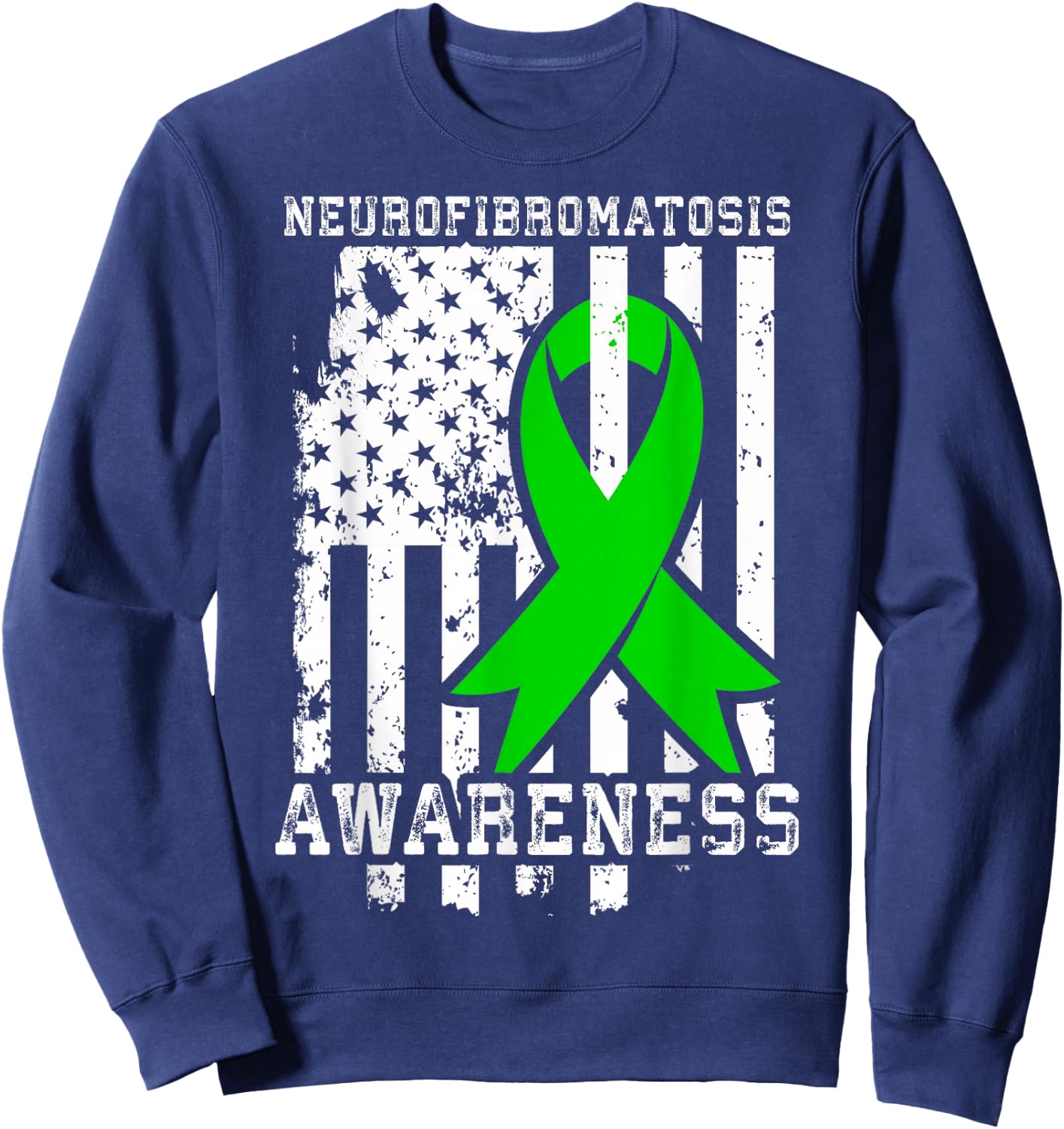 NF1 Awareness Neurofibromatosis T Shirt Sweatshirt - Sweatshirt | Navy