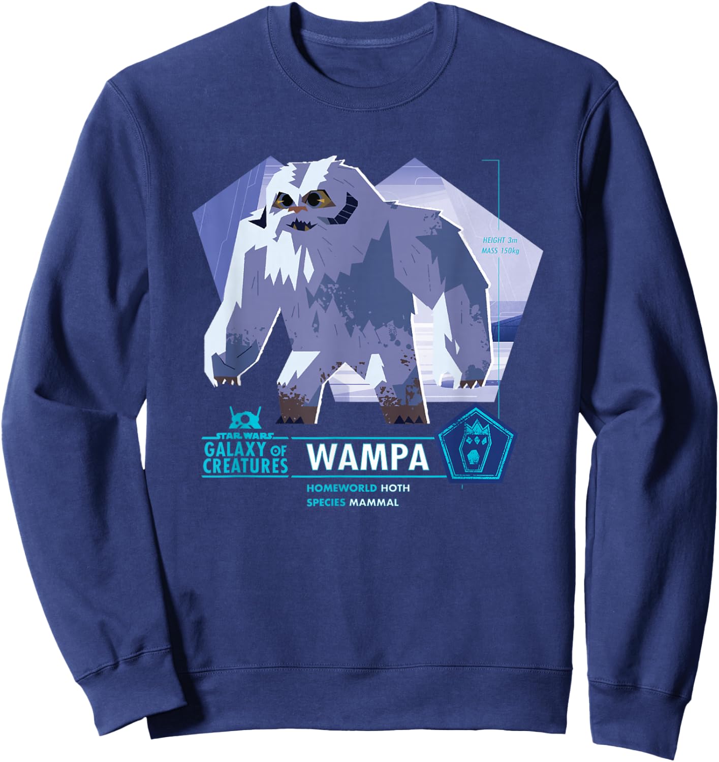 Star Wars Galaxy of Creatures Wampa Mammal Sweatshirt - Sweatshirt | Navy