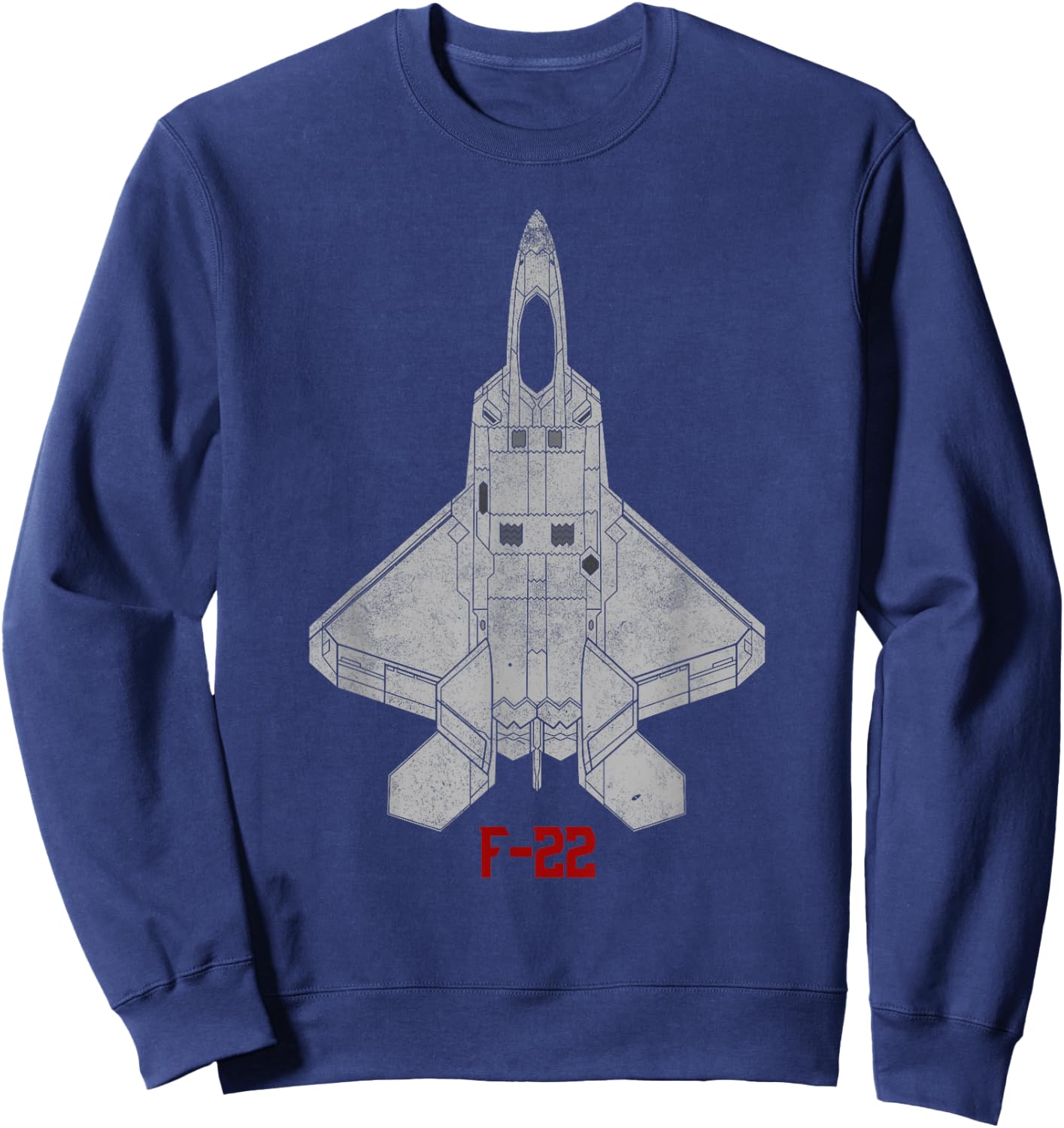Military Aircraft F-22 Raptor Pilot Gifts T Shirt USAF Sweatshirt - Sweatshirt | Navy