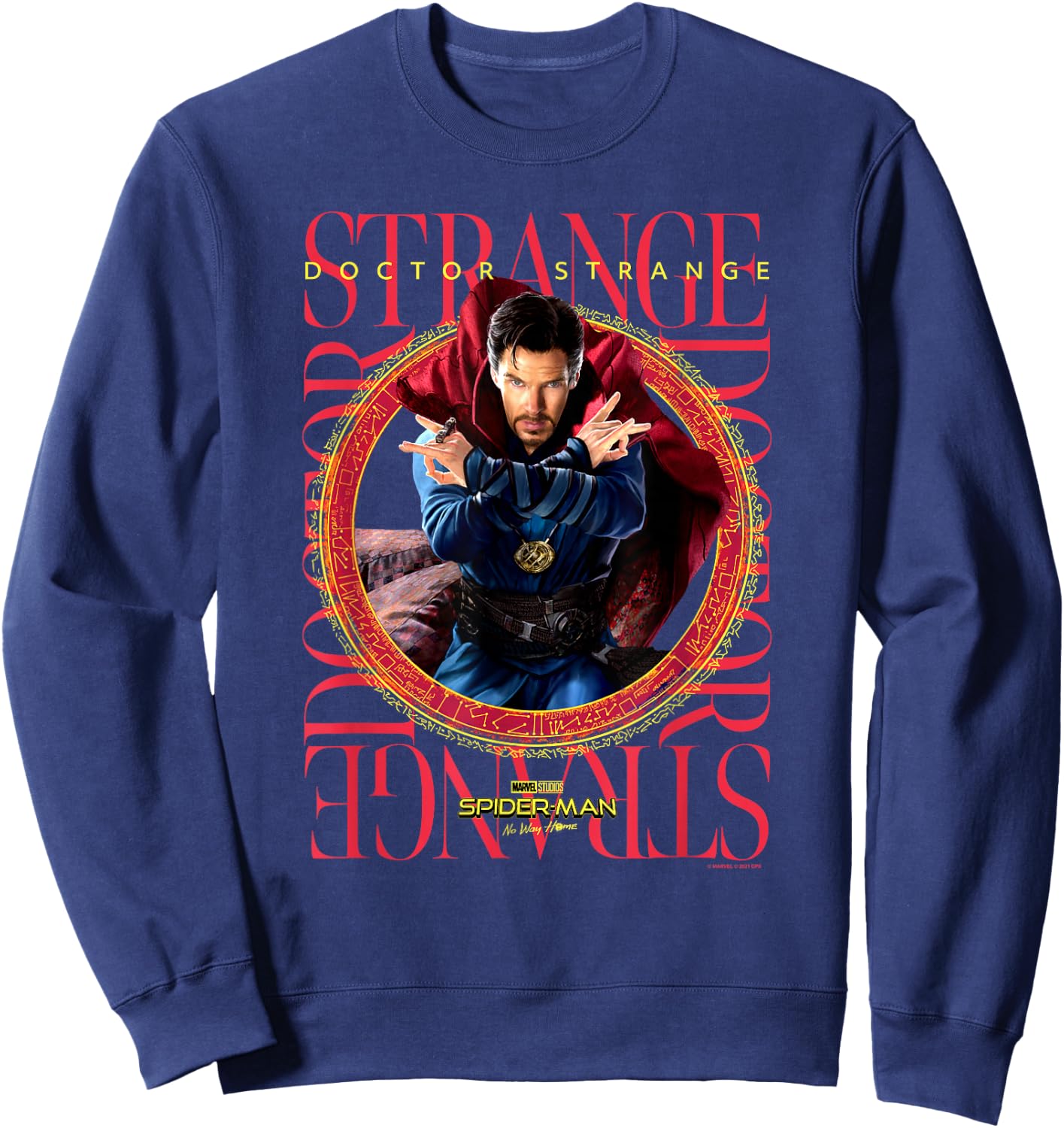 Marvel Spider-Man No Way Home Doctor Strange Box Up Sweatshirt - Sweatshirt | Navy