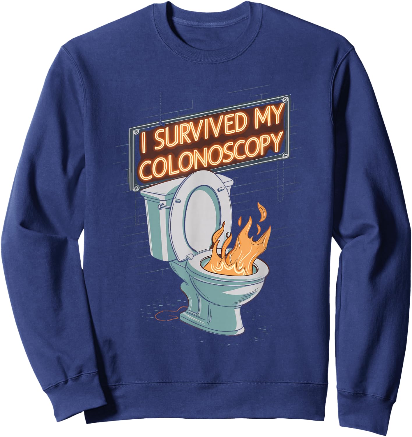 I Survived My Colonoscopy Gastroenterology Sweatshirt - Sweatshirt | Navy