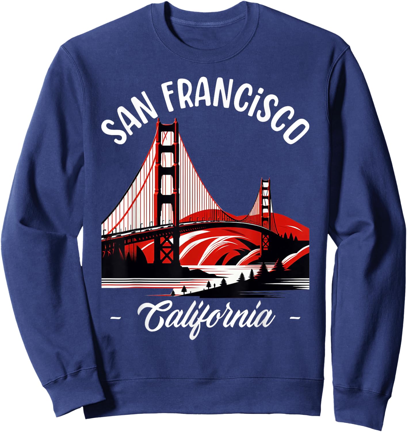 Golden Gate Bridge San Francisco California USA Golden Gate Sweatshirt - Sweatshirt | Navy