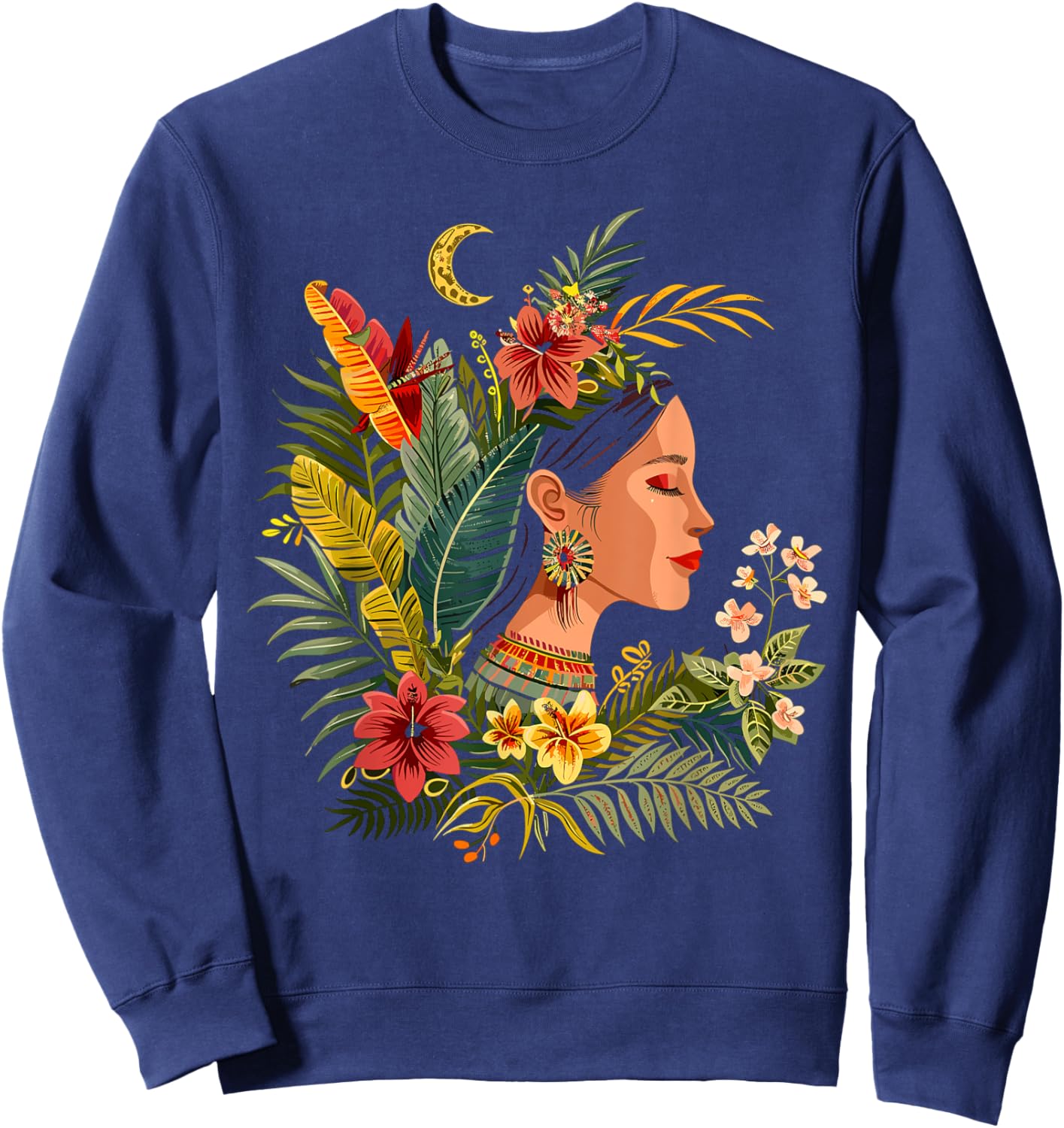 Maya God Mayan Mythology Ix Chel Goddess Sweatshirt - Sweatshirt | Navy