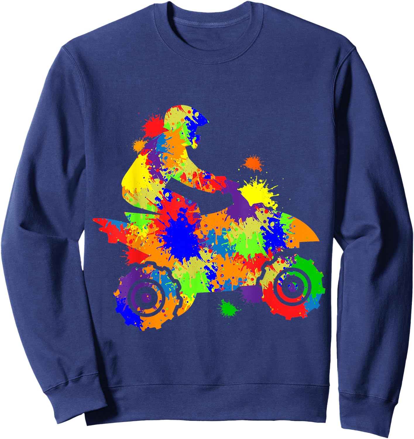 Quad Driver Offroad ATV Quad Biker Children Boys Men Sweatshirt - Sweatshirt | Navy