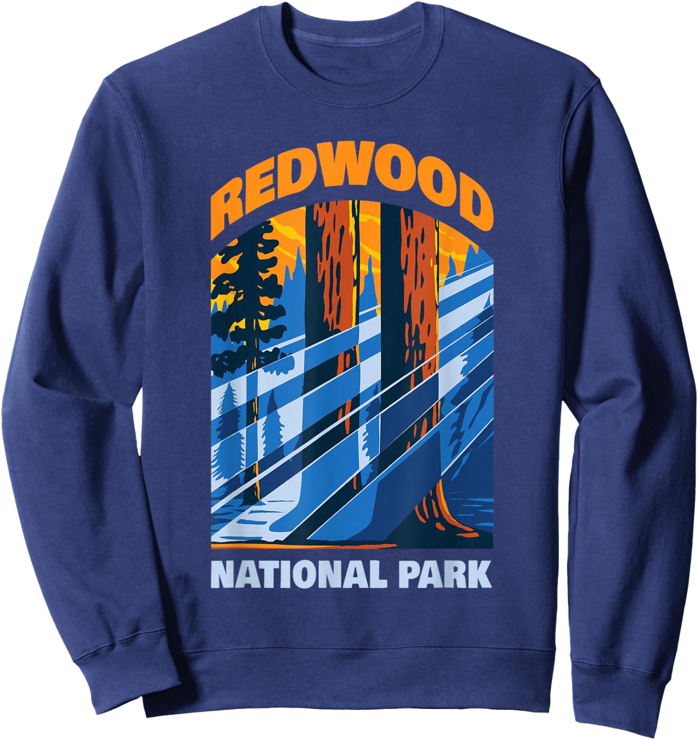 Redwood US National Park California Gift Sweatshirt - Sweatshirt | Navy