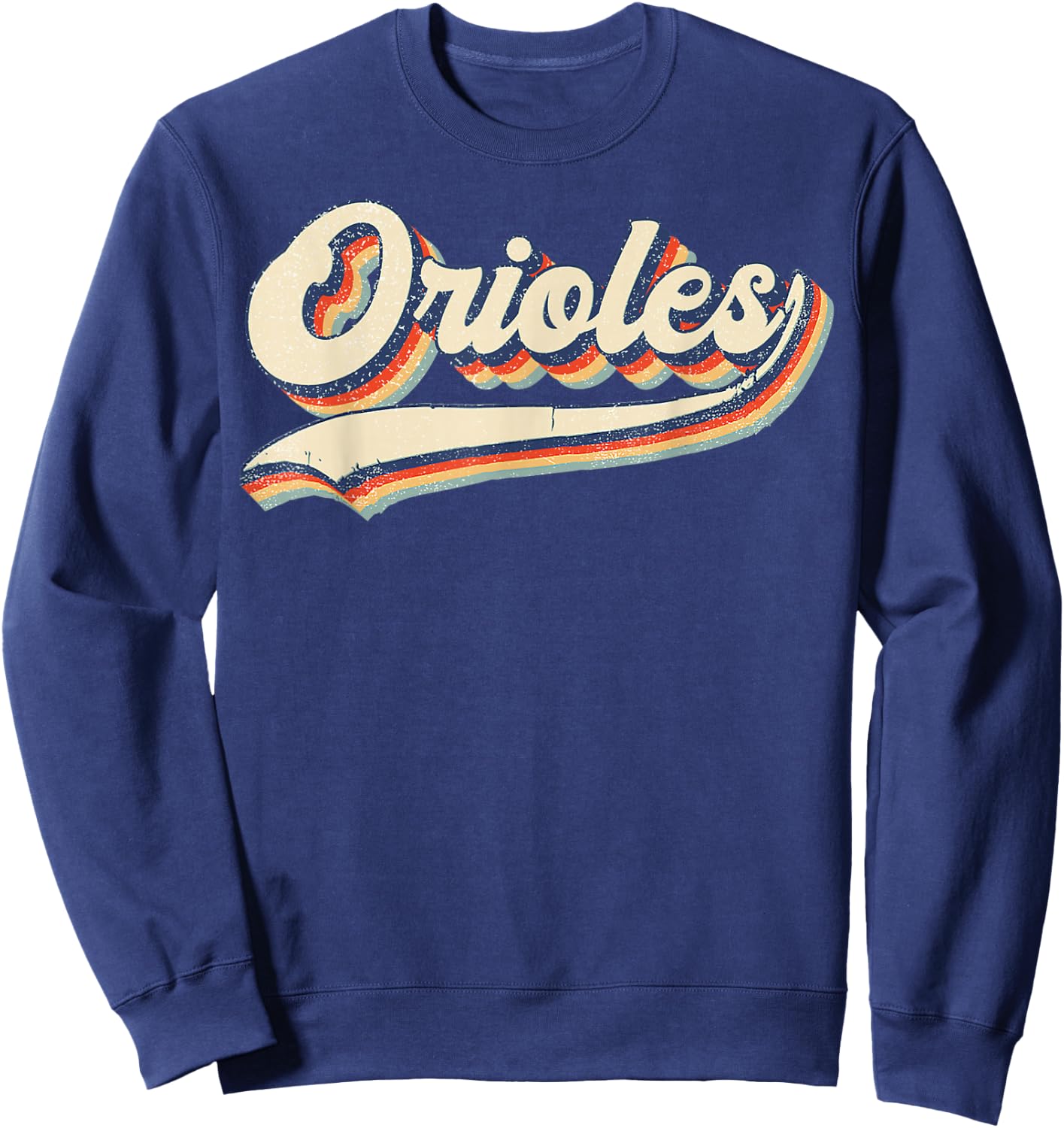 Orioles Sports Name Vintage Retro Gifts Sweatshirt - Sweatshirt | Navy