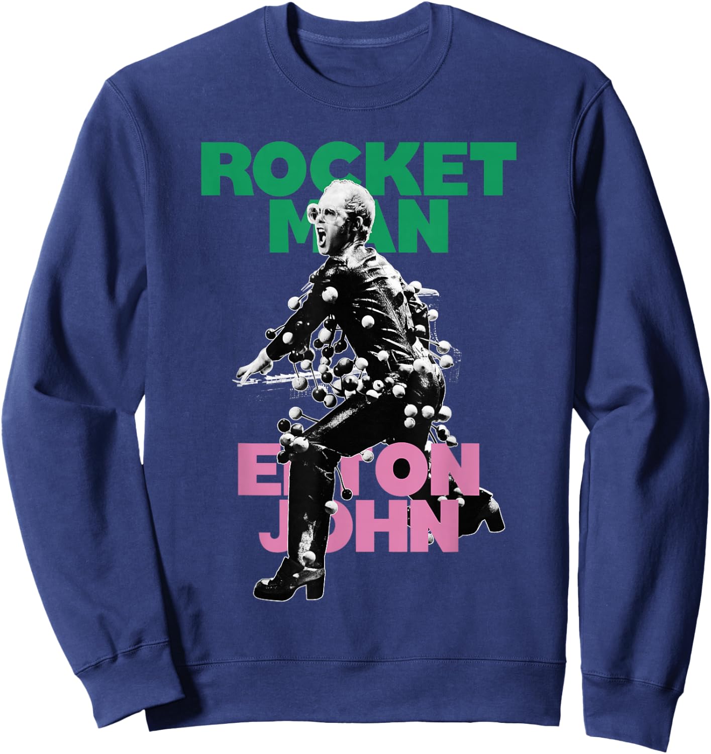 Official Elton John X Rocketman Black Sweatshirt - Sweatshirt | Navy
