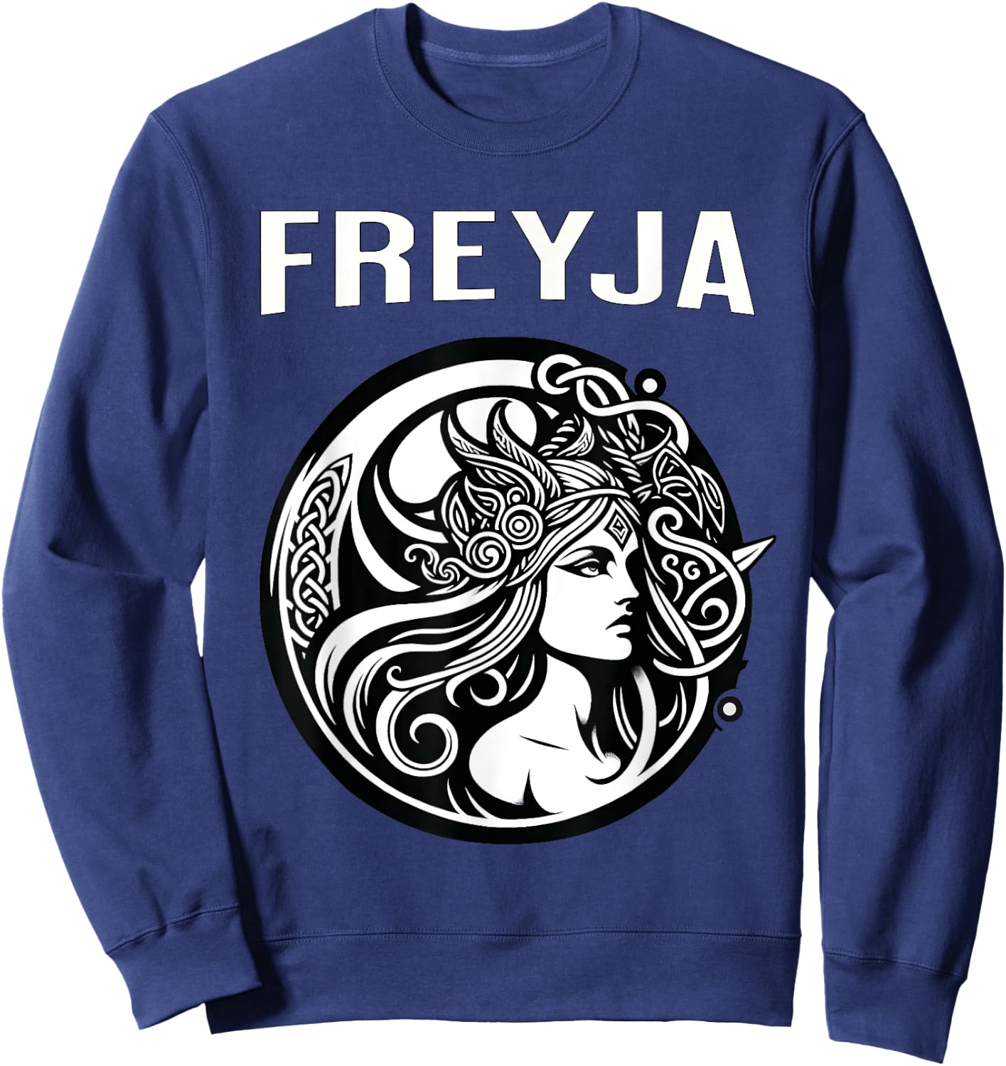 Freyja Viking Goddess Sweatshirt - Sweatshirt | Navy