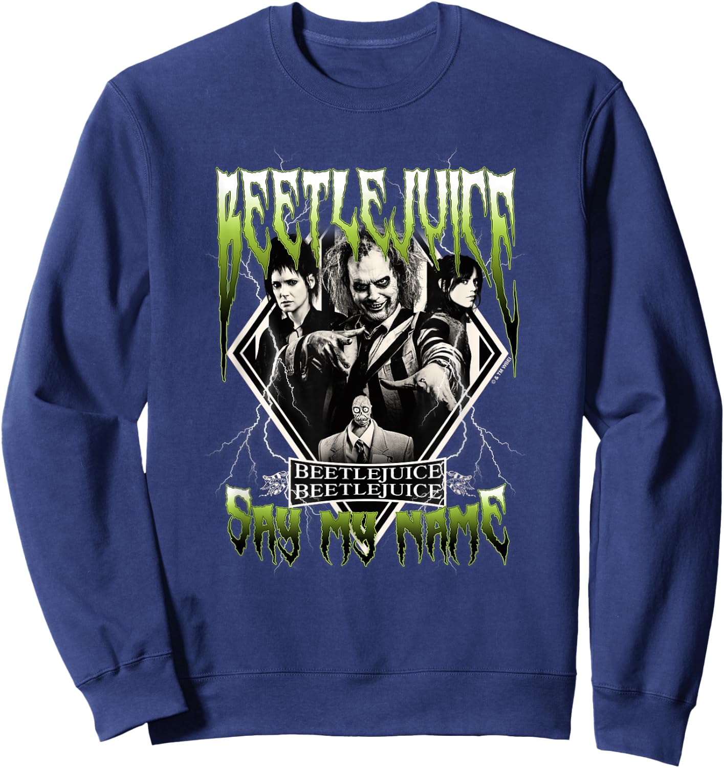 Beetlejuice Group Band Sweatshirt - Sweatshirt | Navy