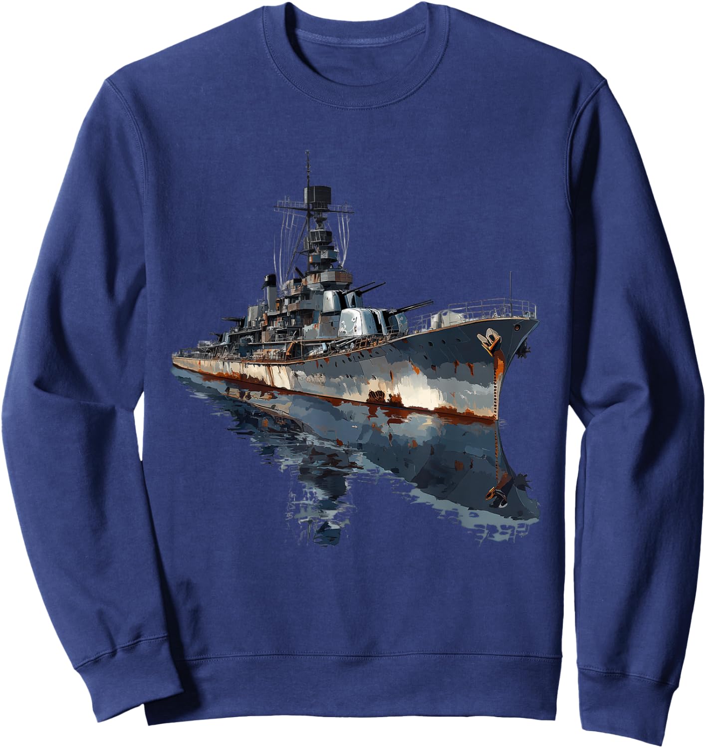 Warship Battleship Cruiser Naval Warfare Sweatshirt - Sweatshirt | Navy