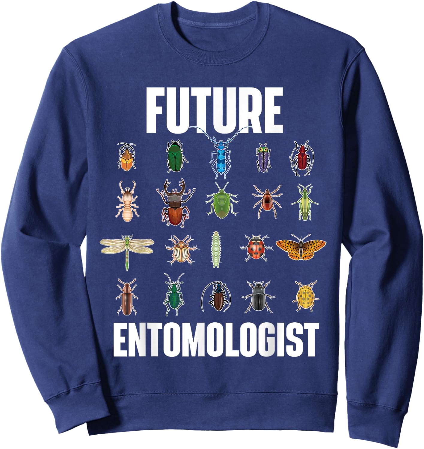 Future Entomologist - Entomology Insect Lover Bug Collector Small Sweatshirt - Sweatshirt | Navy
