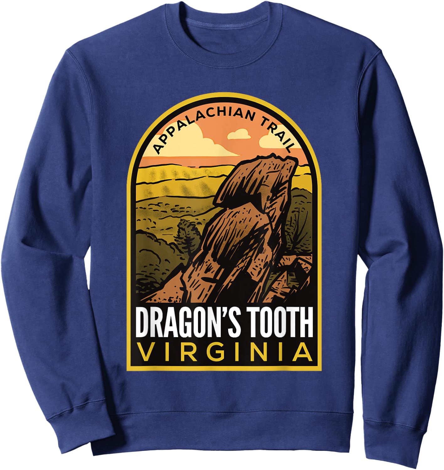 Dragon's Tooth Virginia Appalachian Trail Sweatshirt - Sweatshirt | Navy