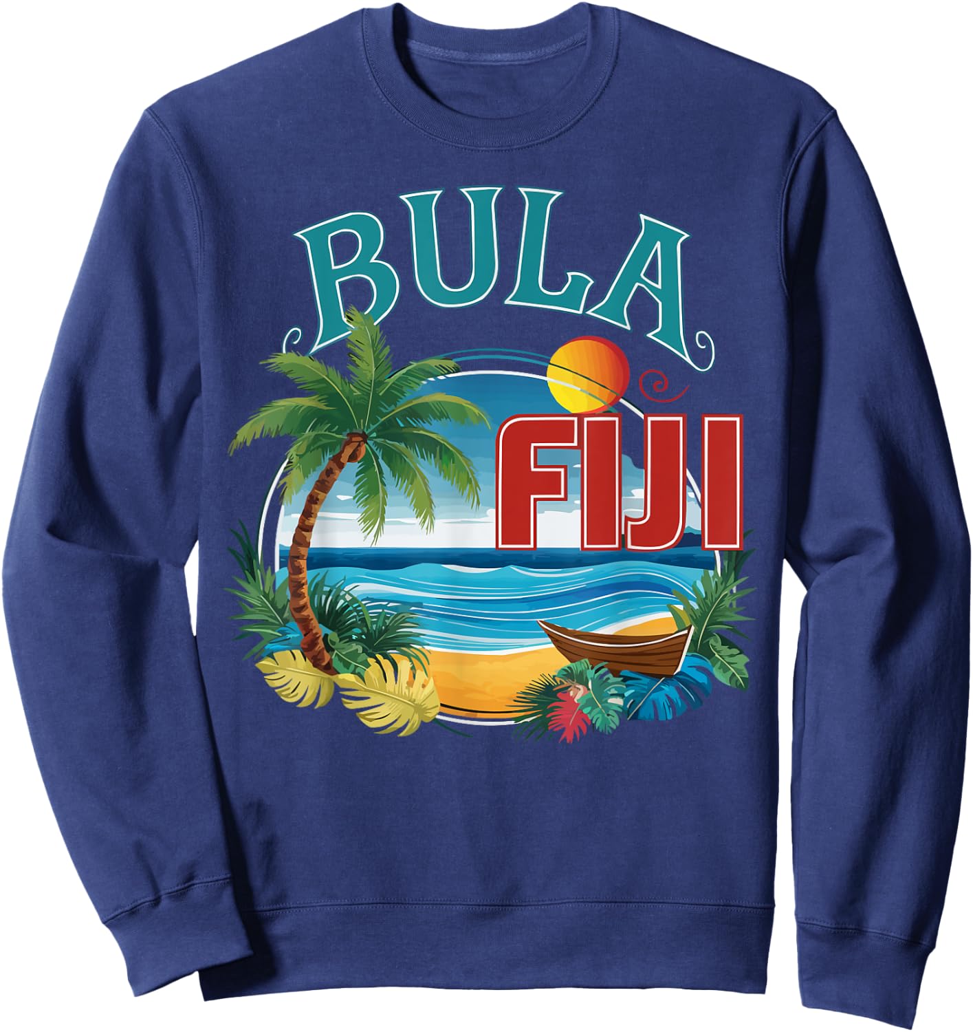 Republic Of Fiji Pride Country Travel Vacation Fidschi Sweatshirt - Sweatshirt | Navy