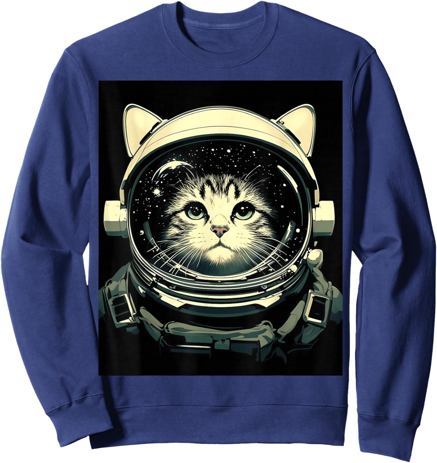 Astronaut Cat Sweatshirt - Sweatshirt | Navy