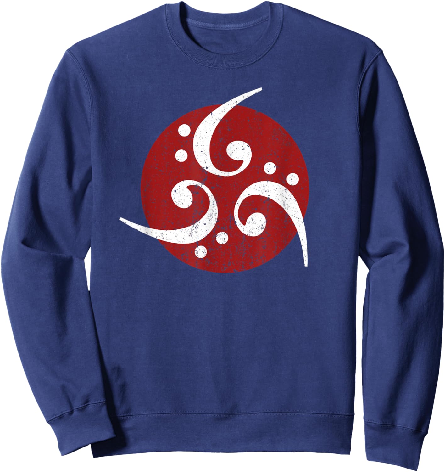 Bass Clef Vintage Bassist Bass Player Art Musician Sweatshirt - Sweatshirt | Navy