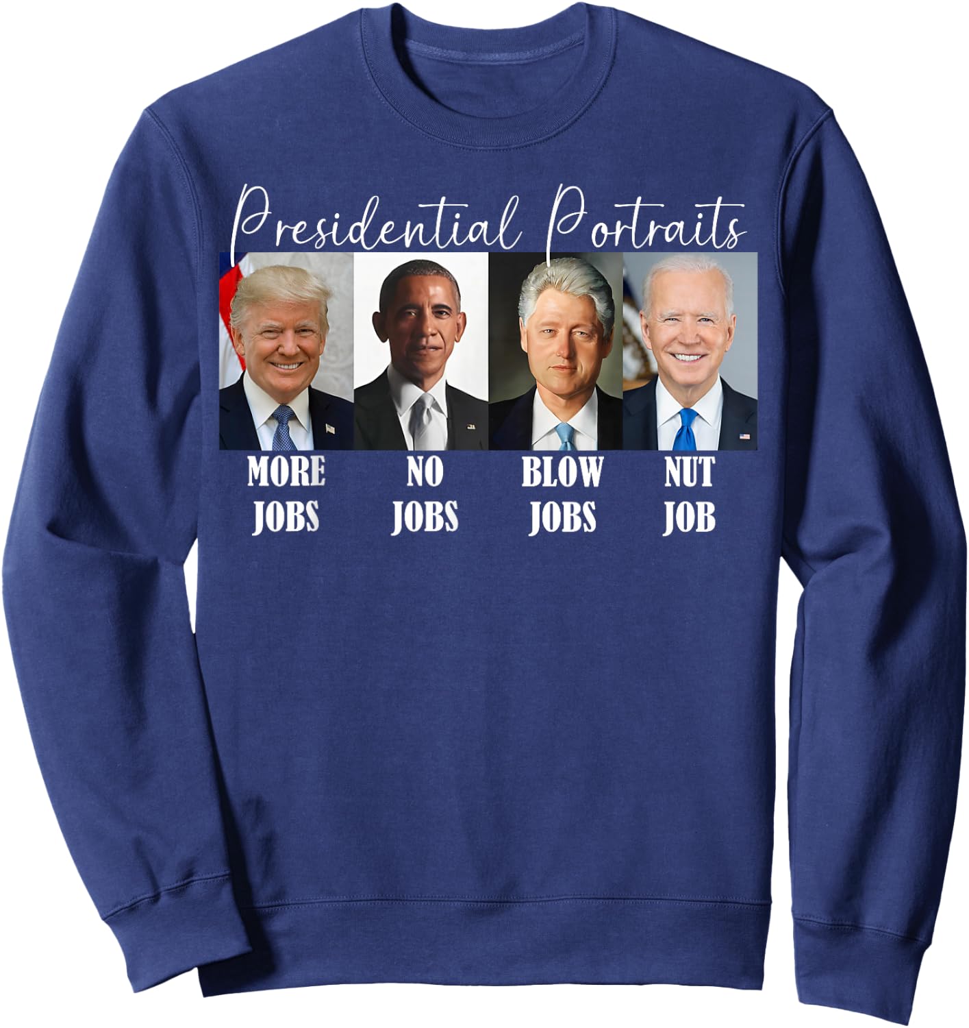 Presidential Portratis Sweatshirt - Sweatshirt | Navy