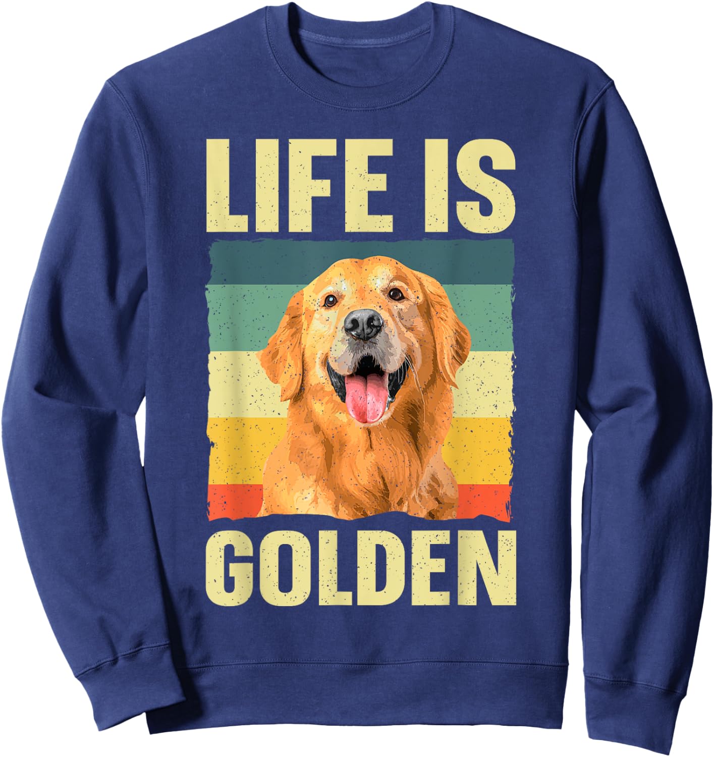 Golden Retriever Design Women Golden Retriever Lover Sweatshirt - Sweatshirt | Navy