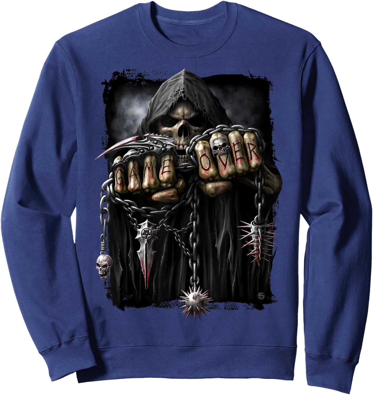 Spiral Original - Game Over - Gothic Reaper Sweatshirt - Sweatshirt | Navy