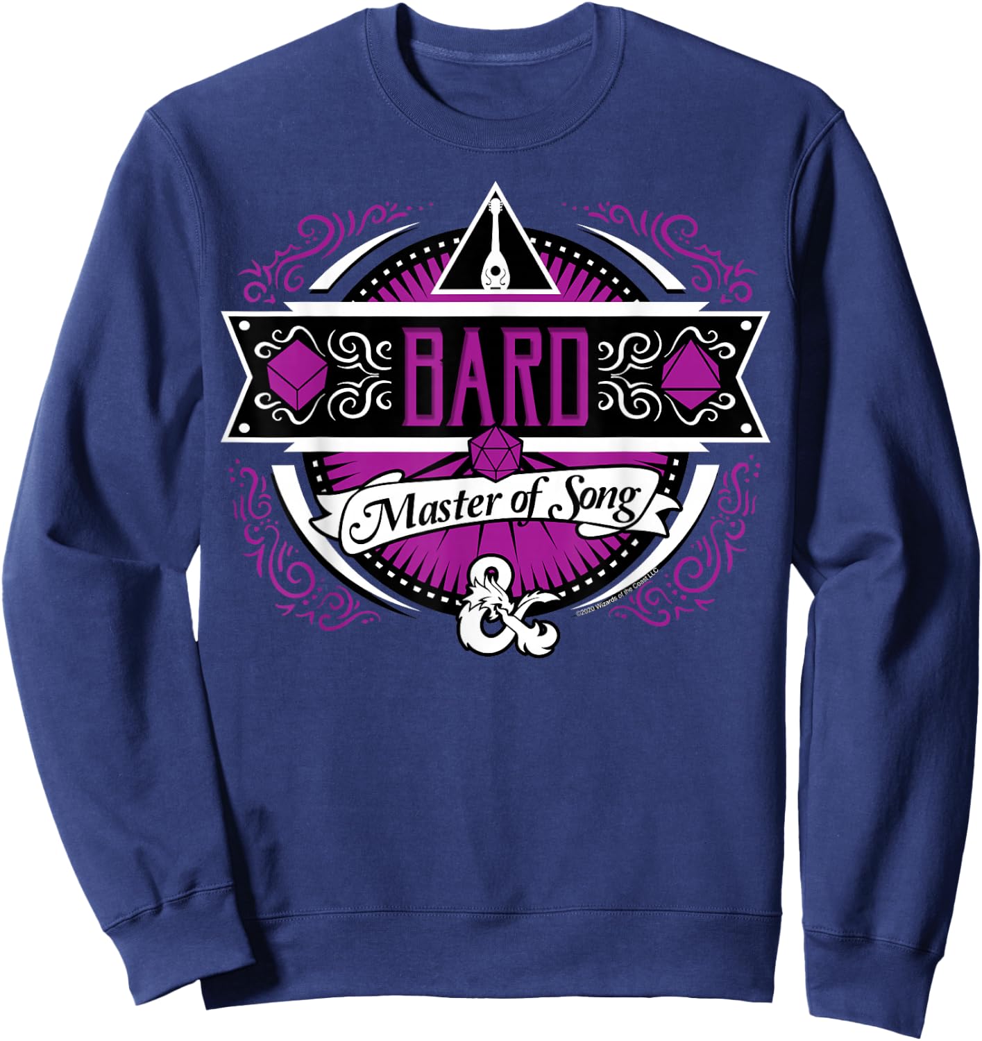 Dungeons & Dragons Bard Master Of Song Sweatshirt - Sweatshirt | Navy