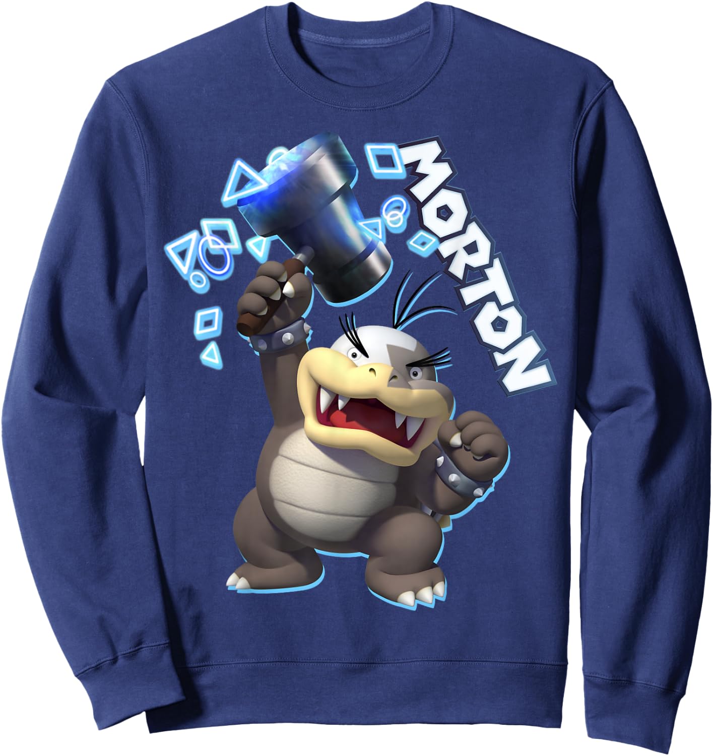 Super Mario Morton Action Pose Logo Sweatshirt - Sweatshirt | Navy