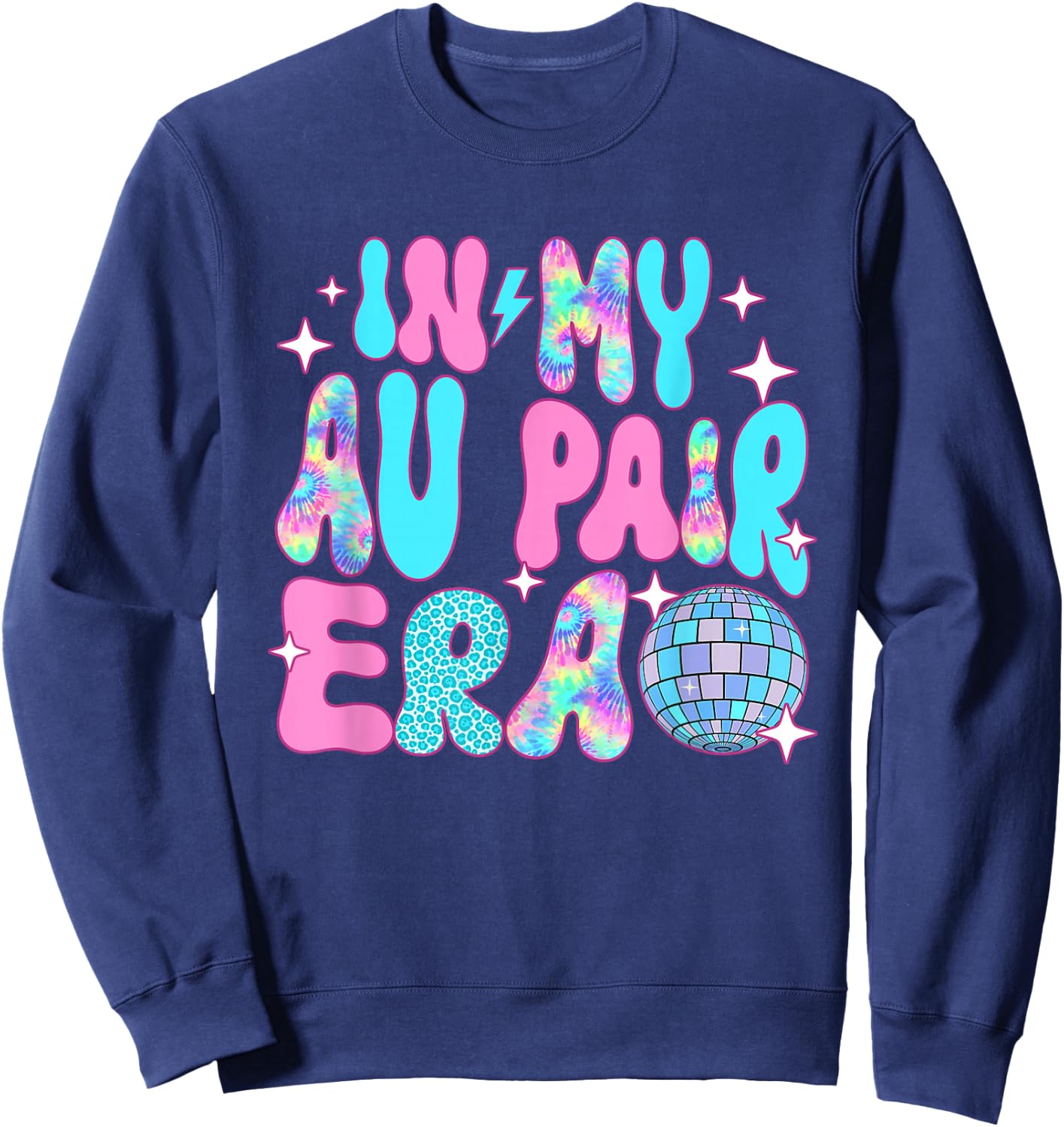 Disco In My Au Pair Era Sweatshirt - Sweatshirt | Navy