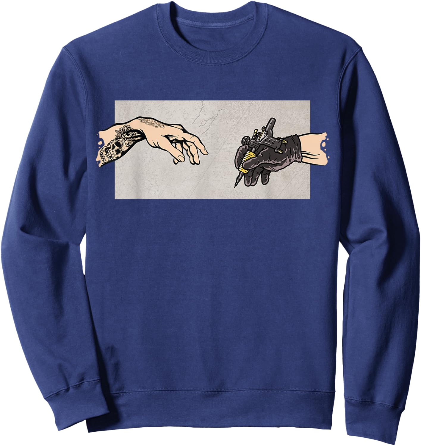 Tattoo Gun Tattoo Artist Funny Tattoo Sweatshirt - Sweatshirt | Navy
