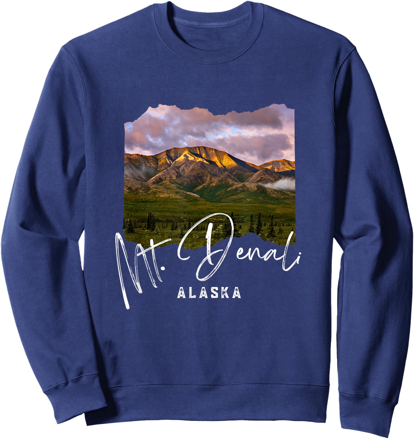 Mount Denali Souvenir / Mt. Denali Sweatshirt - Sweatshirt | Navy