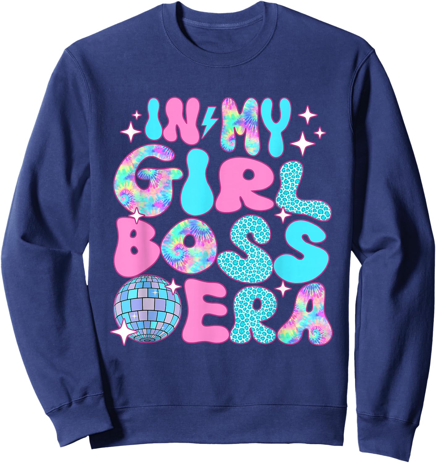 Disco In My Girl Boss Era Sweatshirt - Sweatshirt | Navy