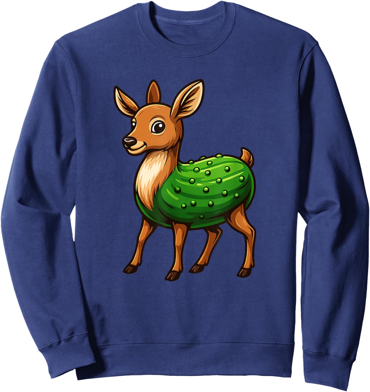 Dill Doe Funny Adult Humor Funny Nature Deer Redneck Sweatshirt - Sweatshirt | Navy