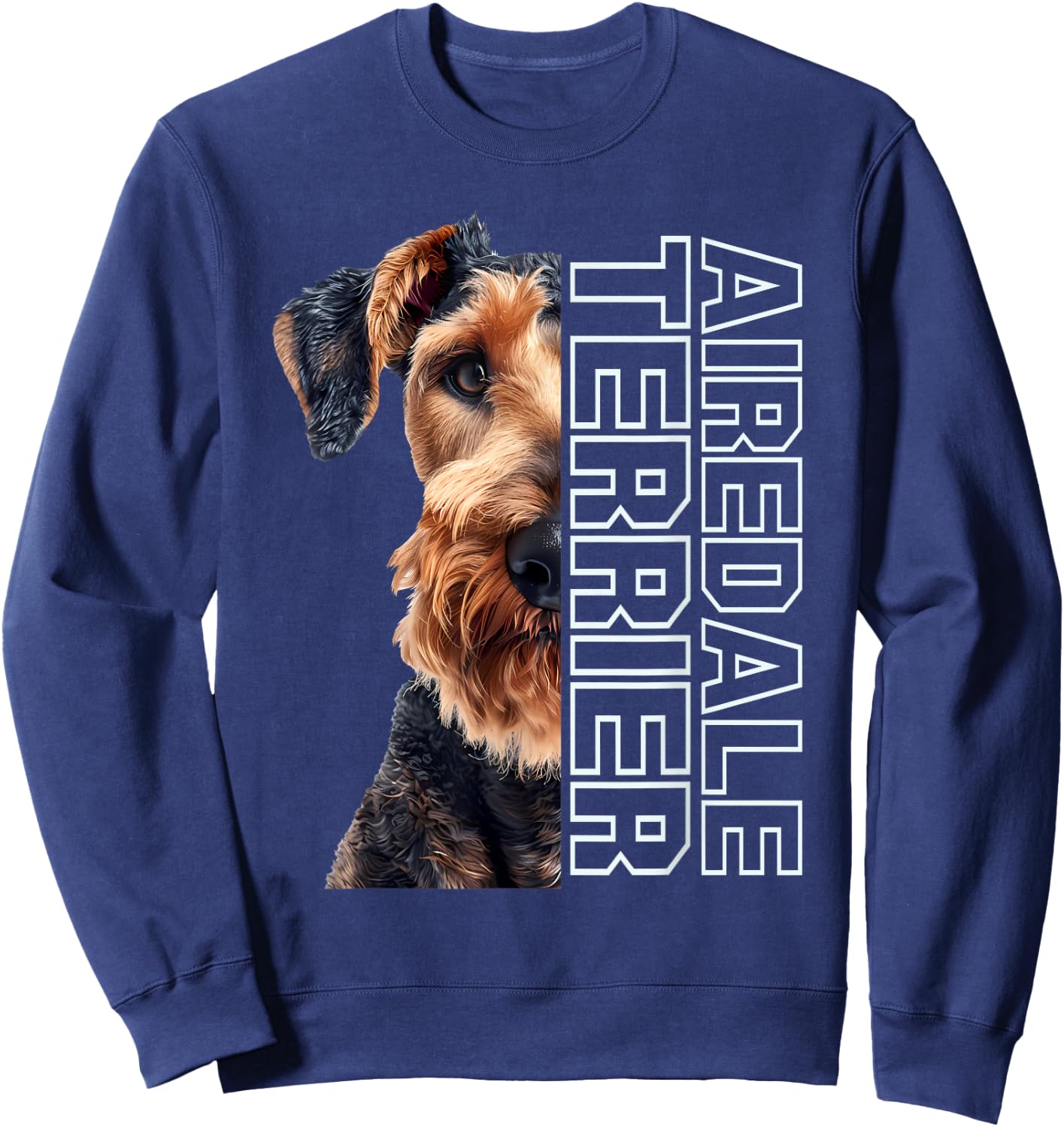 Airedale Terrier Sweatshirt - Sweatshirt | Navy