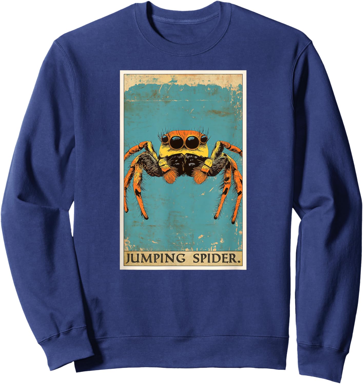 Jumping Spider Tarot Card Jumping Spiders Jumping Spider Sweatshirt - Sweatshirt | Navy