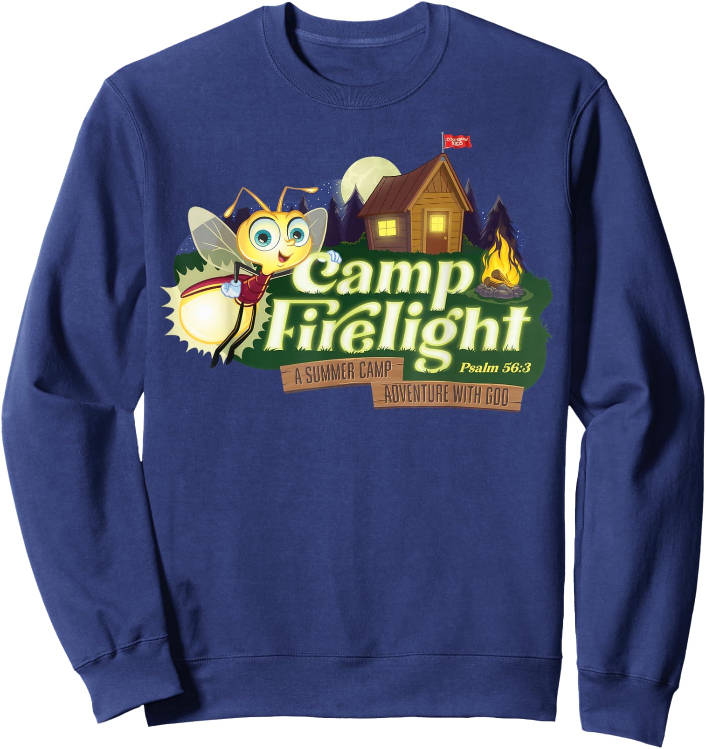 Summer Camp Fightlight VBS 2024 Christian Bible Faith Sweatshirt - Sweatshirt | Navy
