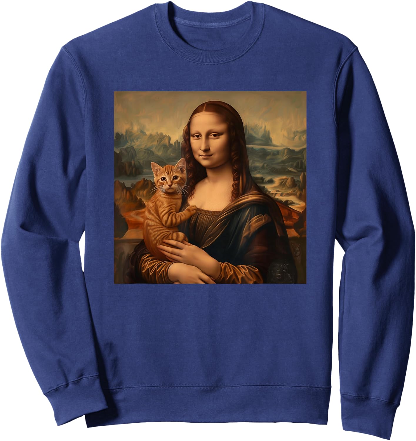 Orange Tabby Cat Shirt Orange Tabby Cats Sweatshirt - Sweatshirt | Navy