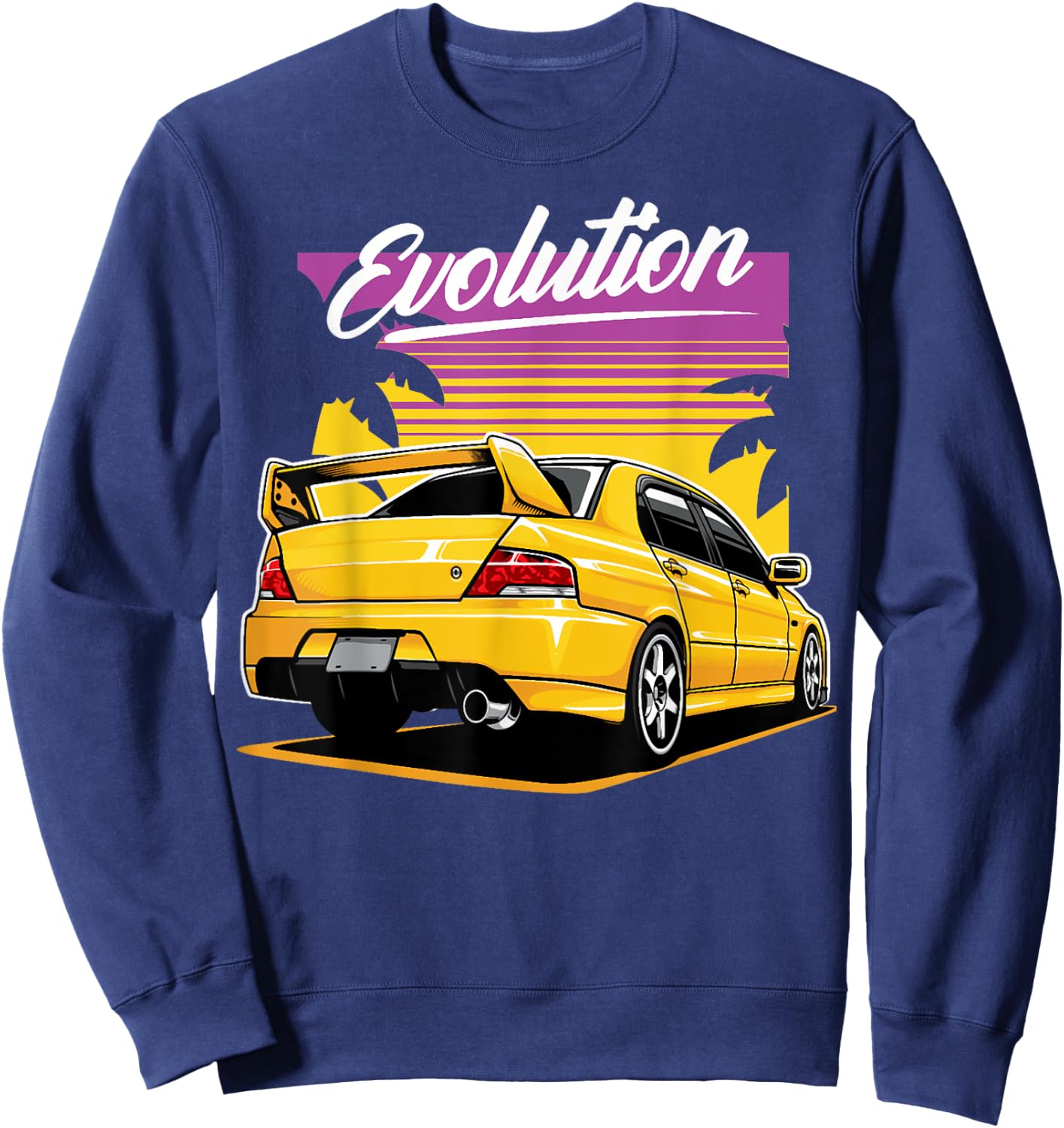Evo8 Evo6 Evo7 Evo9 Evo10 VI VII VIII IX X Sweatshirt - Sweatshirt | Navy