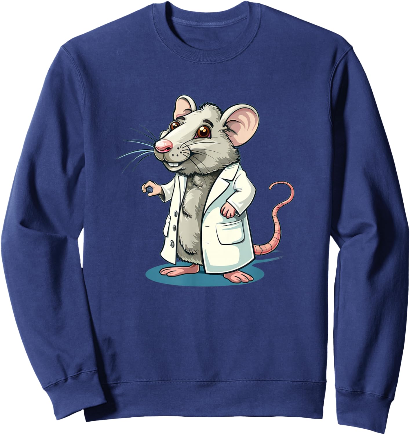 Funny Science Rodent Costume for Lab Rats and Mouses Lovers Sweatshirt - Sweatshirt | Navy